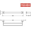TOALLERO DOBLE LAVABO 60cm CUBUS FRANKE