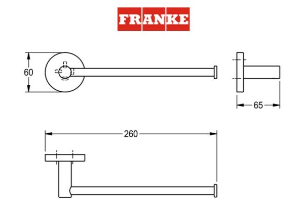 TOALLERO LAVABO 26cm FIRMUS FRANKE