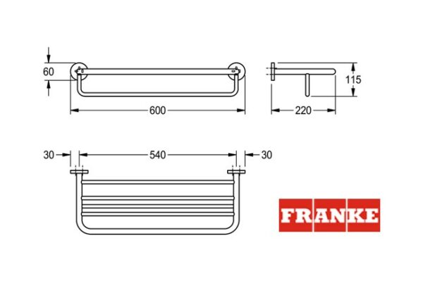 ESTANTE TOALLERO FIRMUS FRANKE