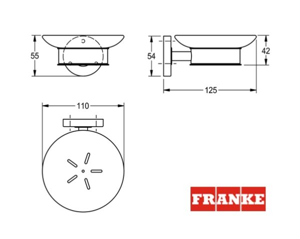 JABONERA PARED MEDIUS FRANKE