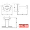 COLGADOR DOBLE MEDIUS FRANKE