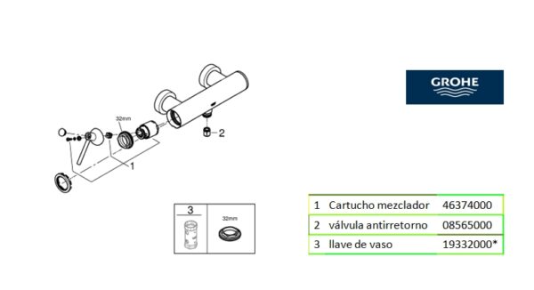 MONOMANDO DE DUCHA ATRIO GROHE