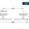 GROHE BAU COSMOPOLITAN TOALLERO LAVABO - Imagen 2