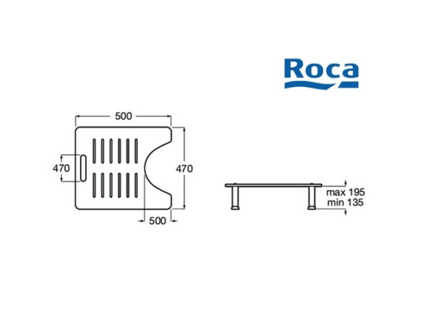 ROCA ACCES COMFORT REPOSAPIES - Imagen 2