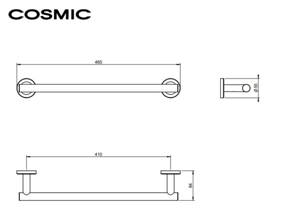 COSMIC ARCHITECT S+ TOALLERO LAVABO 45cm - Imagen 3