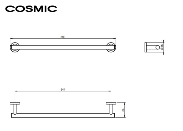 COSMIC ARCHITECT S+ TOALLERO LAVABO 60cm - Imagen 3