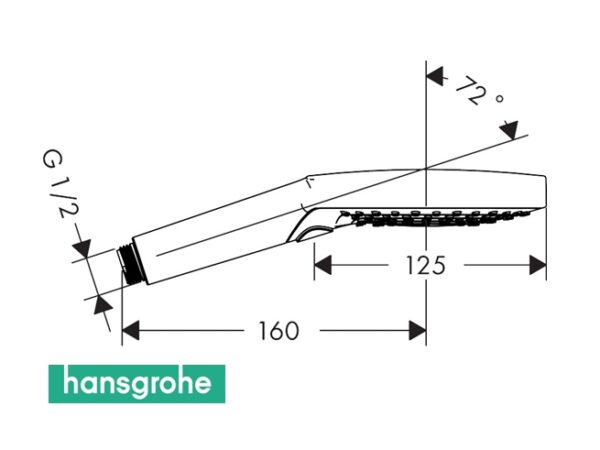 HANSGROHE RAINDANCE SELECT 120 3jet PowderRain - Imagen 2