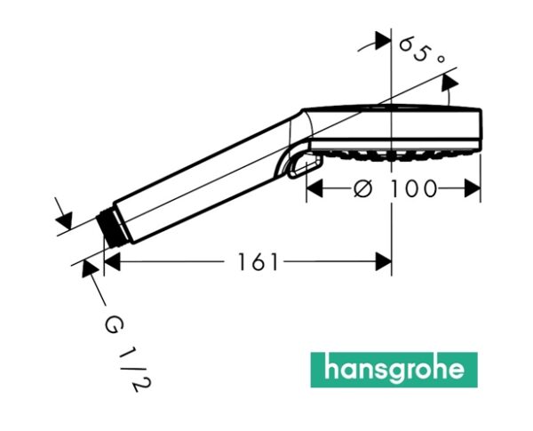 HANSGROHE CROMETTA 100 TELEDUCHA 2jet - Imagen 2