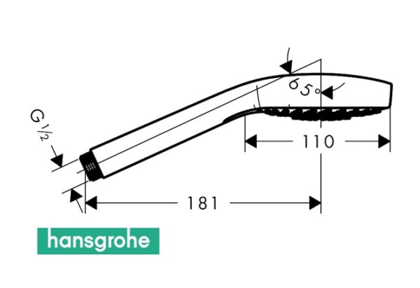 HANSGROHE CROMA SELECT E TELEDUCHA 110 MULTI - Imagen 2
