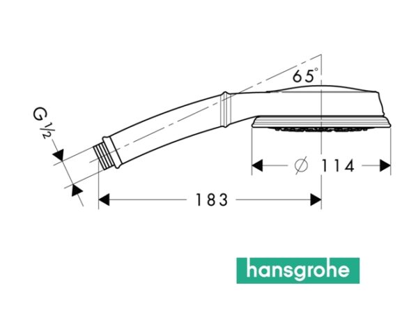 HANSGROHE CROMA 100 CLASSIC TELEDUCHA MULTI  - Imagen 2