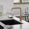 MEZCLADOR COCINA COBRE CEPILLADO SILHOUET DAMIXA
