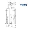 TRES COLUMNA DUCHA TERMOSTATICA - Imagen 2