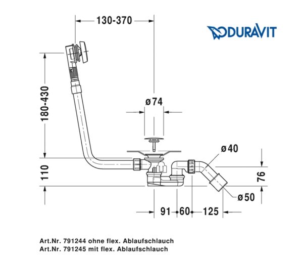 DURAVIT VACIADOR AUTOMATICO BAÑERA - Imagen 2