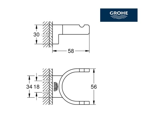GROHE SELECTION COLGADOR DOBLE - Imagen 2