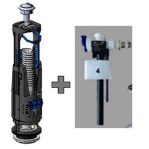 DURAVIT D-CODE JUEGO MECANISMOS CISTERNA TANQUE BAJO