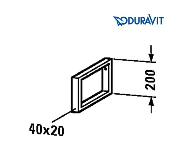 DURAVIT DURASTYLE SOPORTE TOALLERO BAJO ENCIMERA - Imagen 2