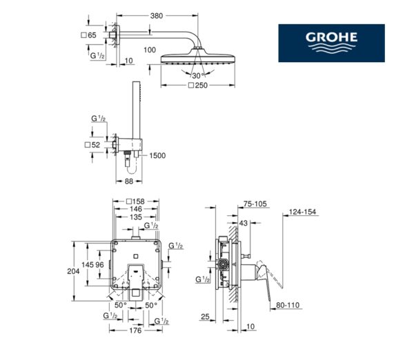 GROHE EUROCUBE SET DE DUCHA - Imagen 2