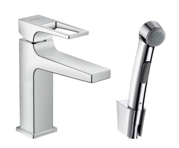 MONOMANDO LAVABO CON DUCHA BIDE METROPOL LOOP HANSGROHE