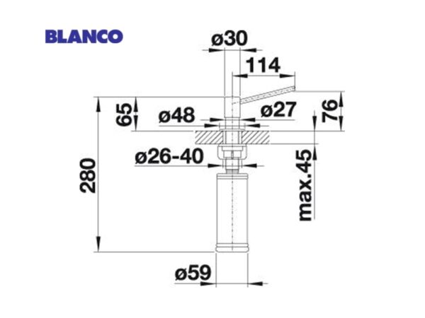 BLANCO TORRE DISPENSADOR JABON LIQUIDO - Imagen 2