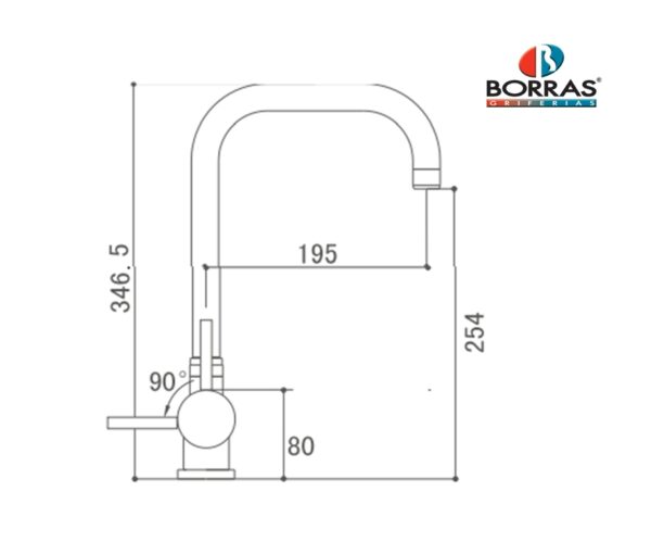 BORRAS MONOMANDO COCINA ABATIBLE - Imagen 2