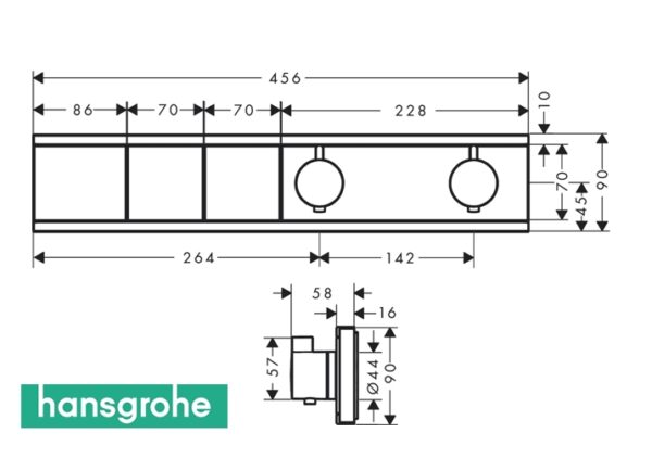 HANSGROHE RAINSELECT TERMOSTATICA EMPOTRADA - Imagen 7
