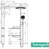 HANSGROHE RAINFINITY SHOWERPIPE 360 1jet POWDERRAIN - Imagen 3