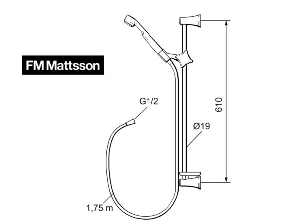 FM MATTSSON SARONA SET DE DUCHA - Imagen 2