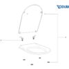RECAMBIOS TAPA INODORO HAPPY-D DURAVIT