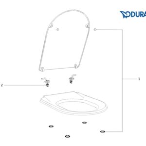 RECAMBIOS TAPA INODORO HAPPY-D DURAVIT