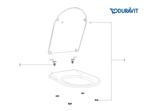 RECAMBIOS TAPA INODORO HAPPY-D DURAVIT