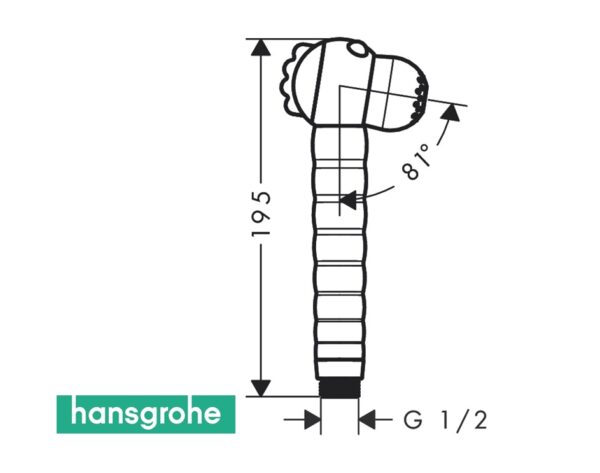 HANSGROHE JOCOLINO LEON TELEDUCHA INFANTIL - Imagen 3