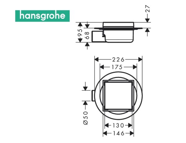 HANSGROHE RAINDRAIN SPOT DESAGÜE DUCHA - Imagen 2