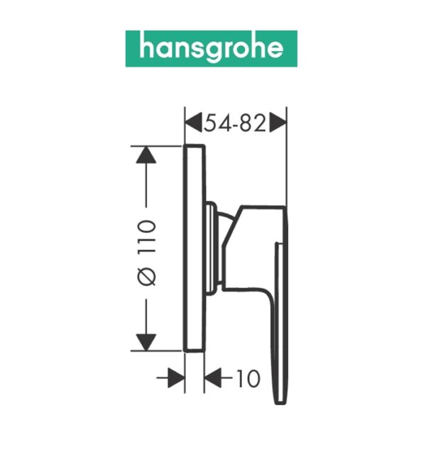 HANSGROHE VERNIS BLEND MONOMANDO DUCHA EMPOTRADO - Imagen 3
