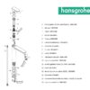 HANSGROHE VERNIS BLEND MONOMANDO LAVABO 190 - Imagen 4