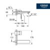 GROHE LINEARE MONOMANDO LAVABO MURAL - Imagen 3
