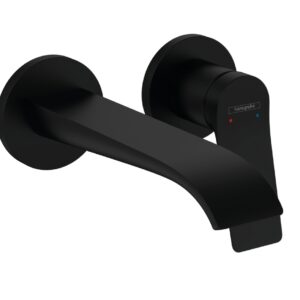 HANSGROHE VIVENIS MONOMANDO LAVABO MURAL NEGRO MATE