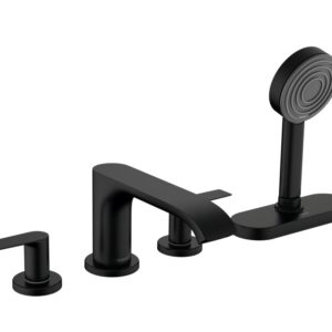 HANSGROHE VIVENIS MEZCLADOR 4 AGUJEROS BAÑERA NEGRO MATE