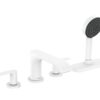 HANSGROHE VIVENIS MEZCLADOR 4 AGUJEROS BAÑERA BLANCO MATE