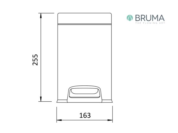 BRUMA MARIS PAPELERA BAÑO A PEDAL - Imagen 2