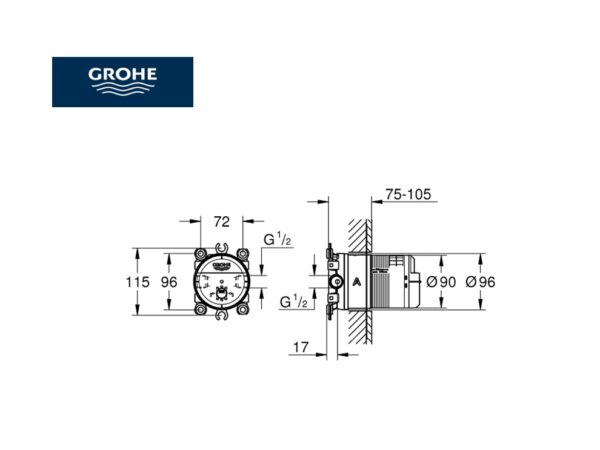 GROHE RAPIDO SMARTBOX CUERPO EMPOTRABLE - Imagen 3
