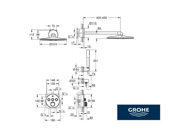 GROHE GROHTHERM SMARTCONTROL SET DE DUCHA - Imagen 2