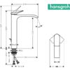 HANSGROHE VIVENIS MONOMANDO LAVABO 250 BLANCO MATE - Imagen 2