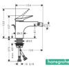 HANSGROHE VIVENIS MONOMANDO BIDE BLANCO MATE - Imagen 2