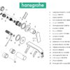 HANSGROHE VIVENIS MONOMANDO LAVABO MURAL - Imagen 5