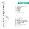 HANSGROHE VIVENIS MONOMANDO BIDE BLANCO MATE - Imagen 3