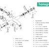 HANSGROHE VIVENIS MONOMANDO BAÑO NEGRO MATE - Imagen 3
