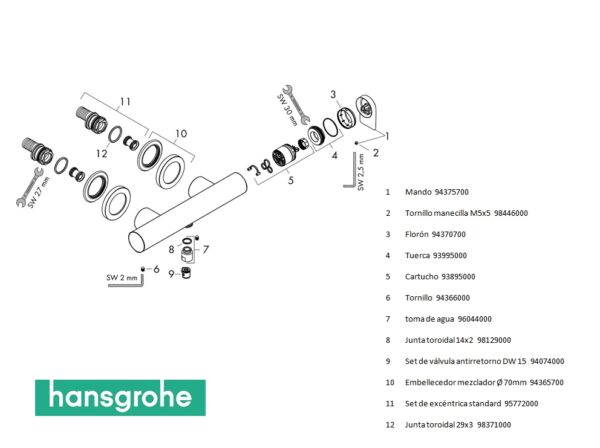 HANSGROHE VIVENIS MONOMANDO DUCHA - Imagen 5
