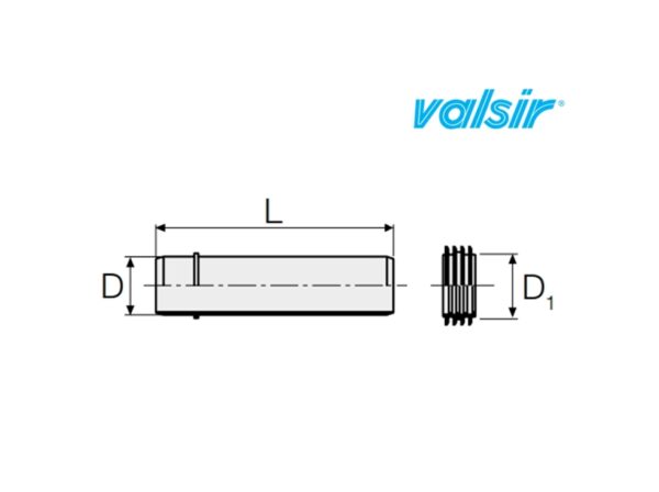 VALSIR TUBO PP CONEXION WC - Imagen 3