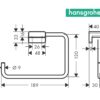HANSGROHE ADDSTORIS TOALLERO ARO - Imagen 7