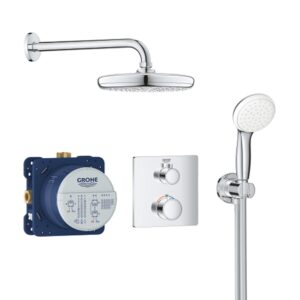 KIT DUCHA EMPOTRADA BUNDLE GROHTHERM SQUARE GROHE